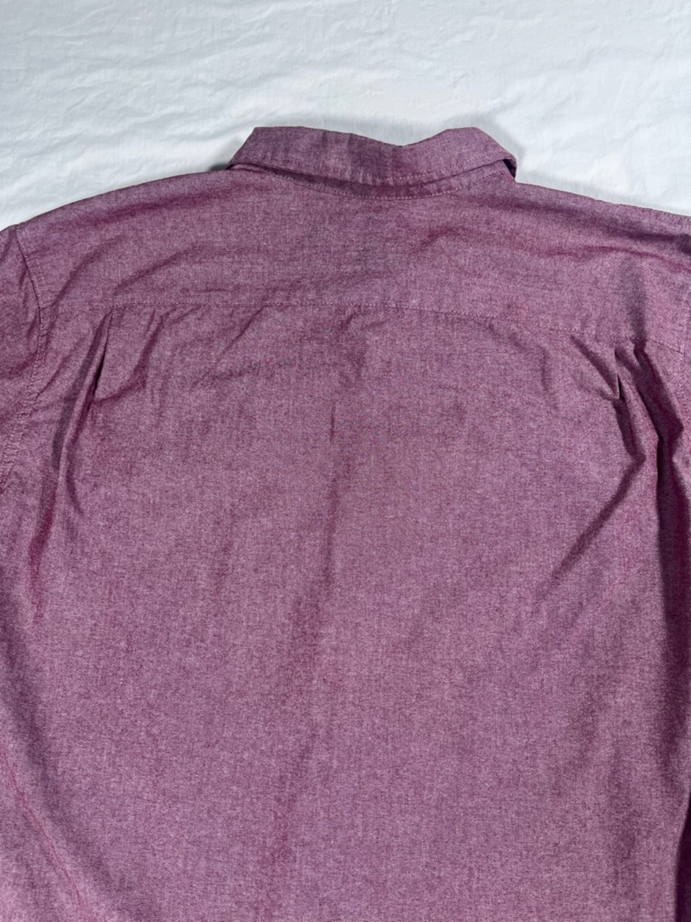 Wrangler Authentic Short Sleeve Button-Up Shirt Plum Men’s XXL - Picture 12 of 13